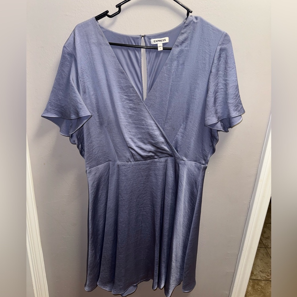 Express Women's Slate Blue Midi Dress